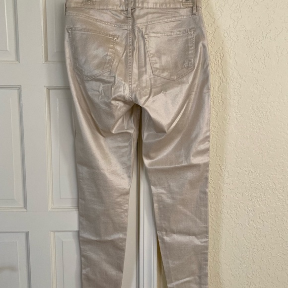 CJ by Cookie Johnson Wisdom Ankle Skinny Denim Jeans Pale Gold - Picture 10 of 10